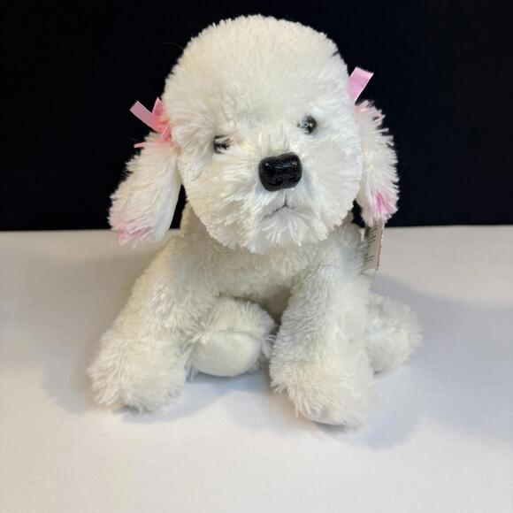 Russ Other - Russ Vintage Berrie MUFFIN Soft Plush Toy Puppy Dog ~ Pink Tip Ears & Bows ~ Tag